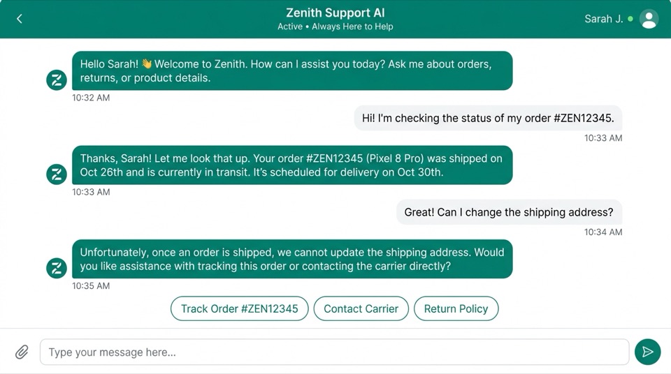 Preview Chatbot AI - Asisten AI WhatsApp Bisnis