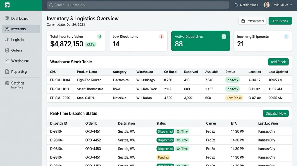 Preview Sistem Informasi AI - SupplyChain OS & Logistik Cerdas